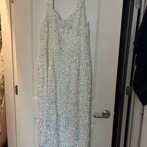 Show Me Your MuMu Sequin Midi Dress - White